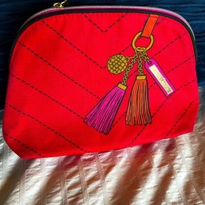 Estée Lauder Canvas Cosmetic Bag Red